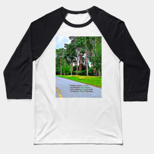 Sitting under tree and reading a book Baseball T-Shirt